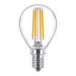 Philips Corepro LED Lustre E14 Sferica Filamento Chiara 6.5W 806lm - 840 Bianco Freddo | Sostitua 60W
