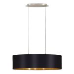 Eglo Luce Pendente Maserlo Acciaio Nichel Satinato | Adatto per 2x E27