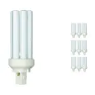 Confezione Multipack 10x Philips MASTER PL-T 26W - 830 Luce Calda | 2 Pin