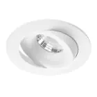 Noxion Faretti LED Leda Inclinabile Bianca 6W 400lm 36D - 927 Bianco Molto Caldo |Ritaglio 83mm - IP44 - Miglior resa cromatica - Dimmerabile